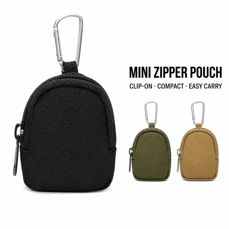 Mini-Reißverschluss-Schlüssel- – Edc Carry Coins Bewertung und Preis