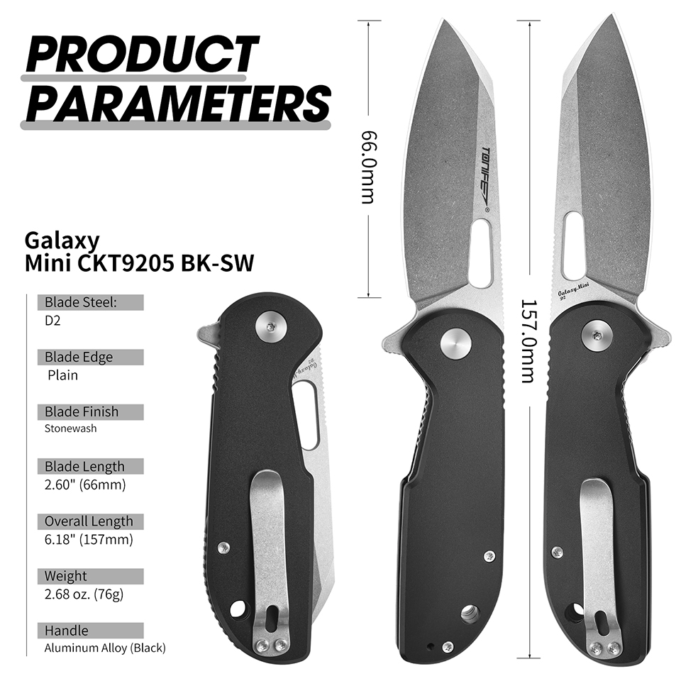 TONIFE Galaxy Mini CKT9205 Kla – Edc Concealed Carry Knife Bewertung und Preis