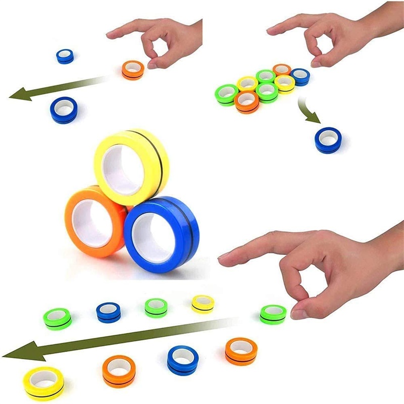 3PCS Fingertip Magnetische Rin – Fidget Spinner Bearing Bewertung und Preis