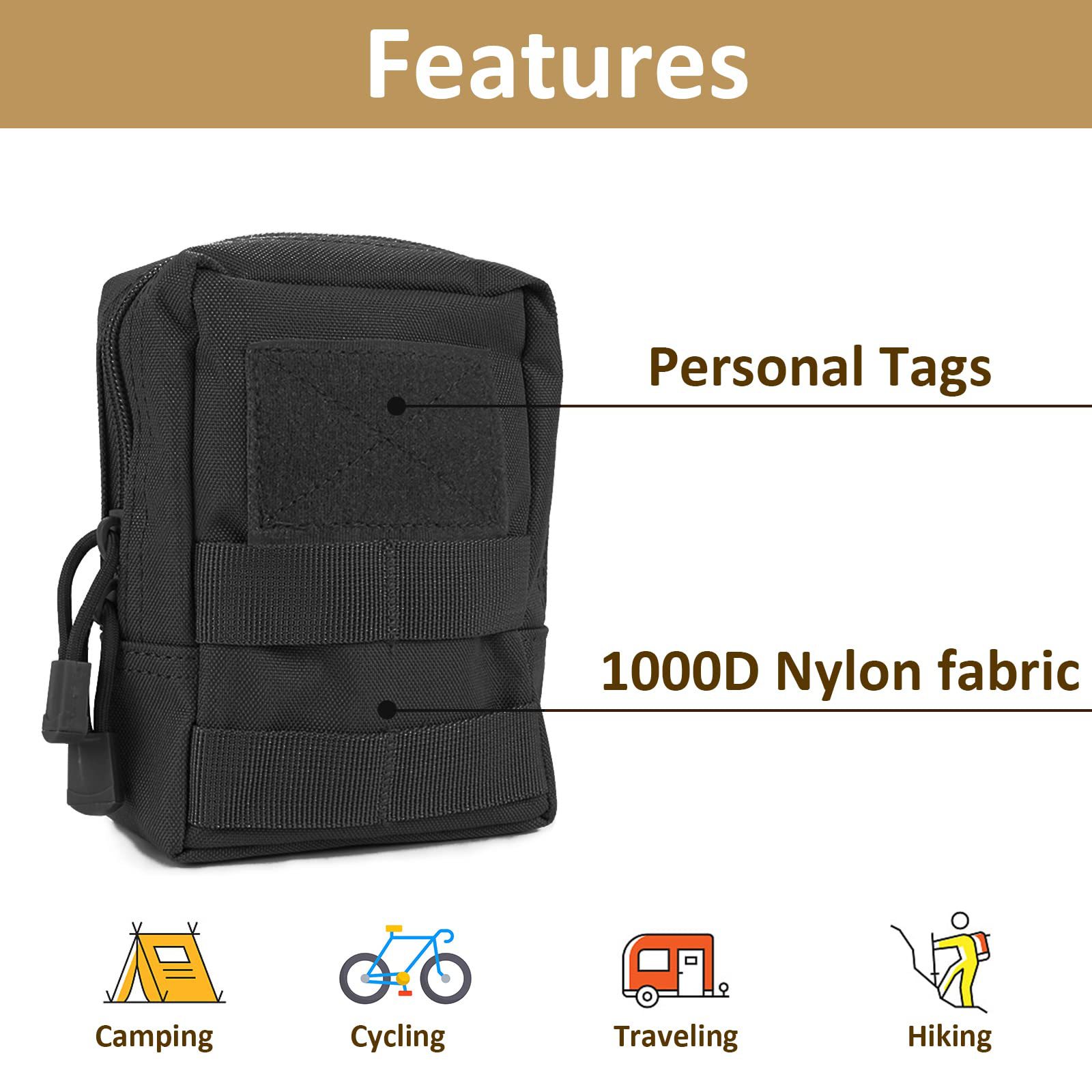 Taktische Molle-Medizintasche, – Edc Carry Accessories Bewertung und Preis
