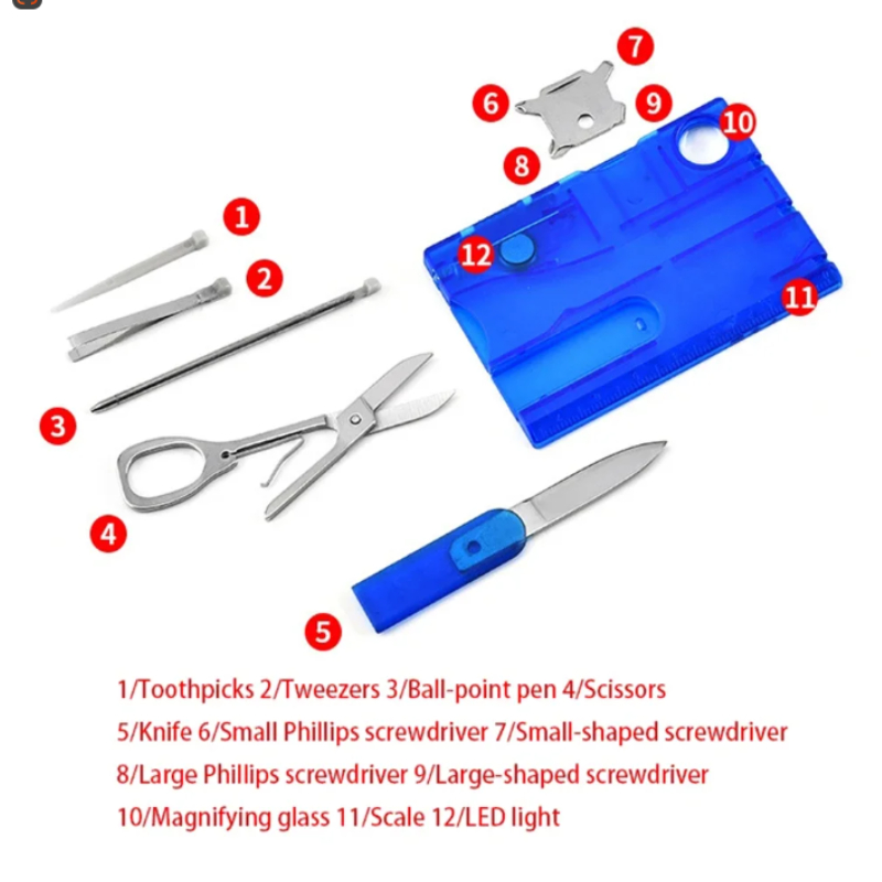 12-in-1-Taschen-Kreditkarte, t – Multitool Credit Card Bewertung und Preis