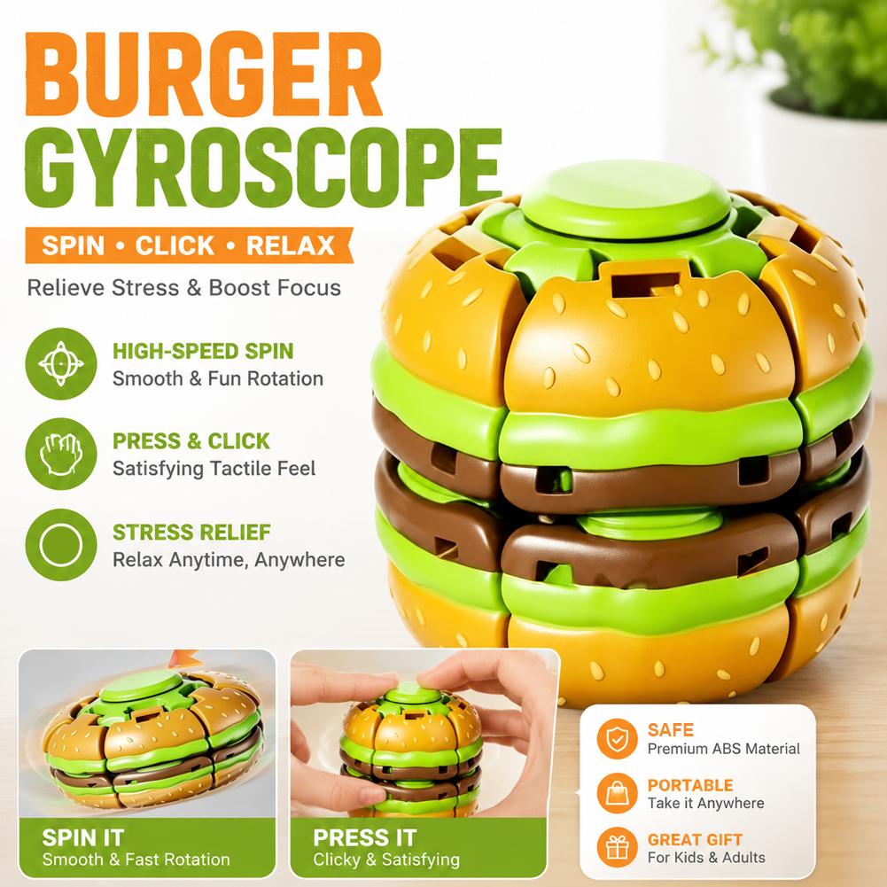 Burger Gyroskop Fidget Toy Fin – Fidget Spinner Bearing Bewertung und Preis