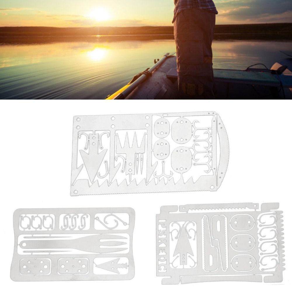 6 Stück Edelstahl-Angelkarten  – Multitool Credit Card Bewertung und Preis