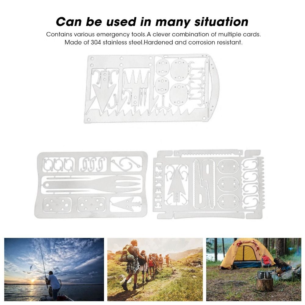 6 Stück Edelstahl-Angelkarten  – Multitool Credit Card Bewertung und Preis
