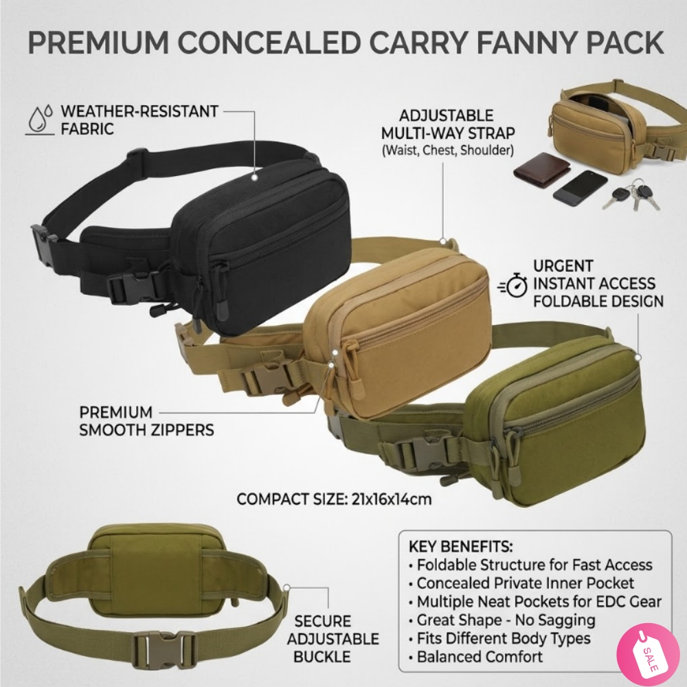 Taktische Verdeckte Tragetasch – Edc Concealed Carry Fanny Pack Bewertung und Preis
